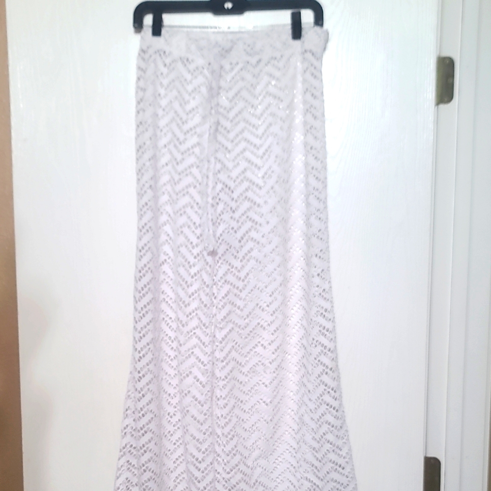 White Pant Coverup for Resort Wear